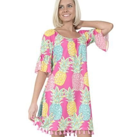 Simply southern dresses pineapple Clearance